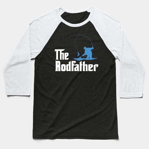 The Rodfather Fishing Baseball T-Shirt by DragonTees